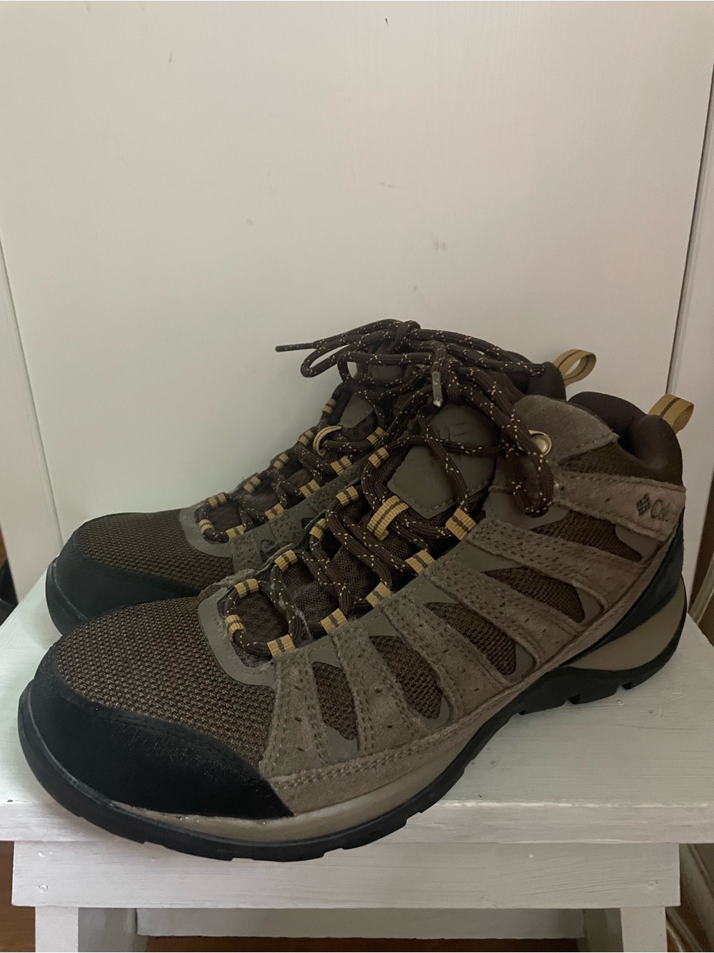 Columbia Men's Brown and Tan Hiking Boots